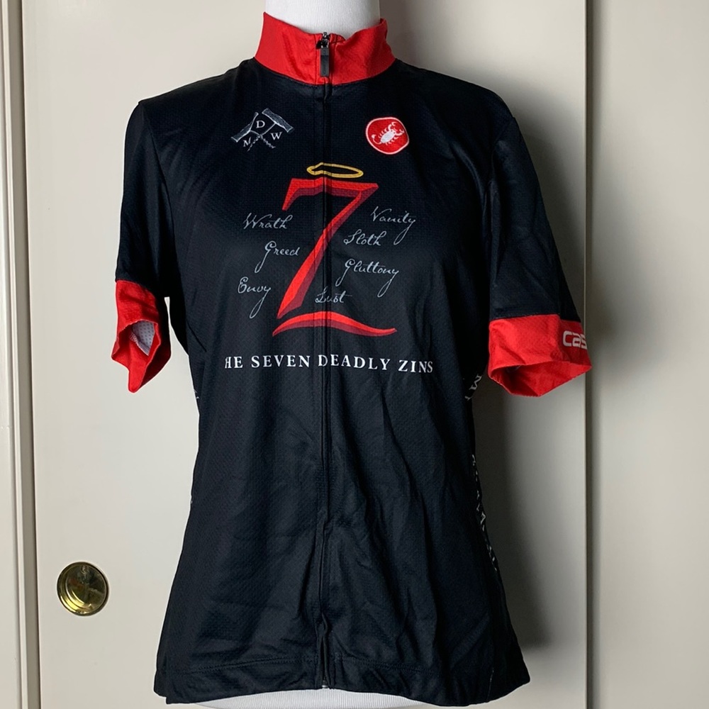 Women’s Castelli Seven Deadly Zins Cycling Jersey XL NWT